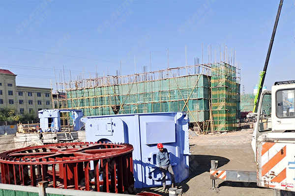 寧夏年產(chǎn)30萬噸礦渣立磨項目安裝現(xiàn)場