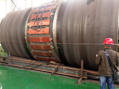 廣東某水泥廠(chǎng)客戶(hù)φ4.2m回轉(zhuǎn)窯筒體