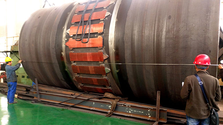 廣東某水泥廠客戶φ4.2m回轉(zhuǎn)窯筒體