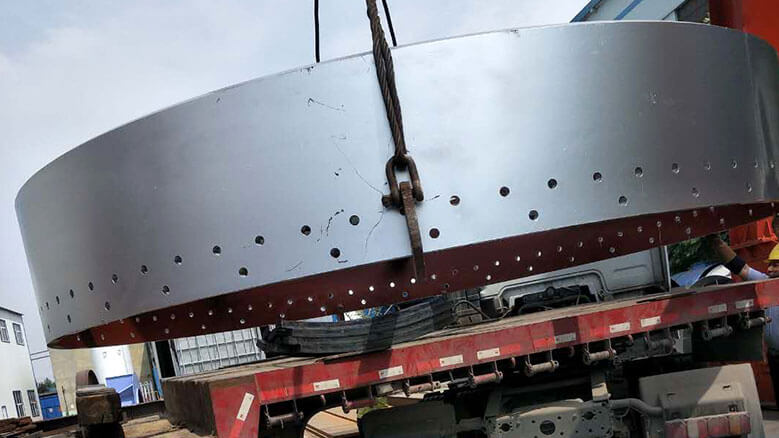 臺泥水泥客戶Φ4.8×850mm回轉(zhuǎn)窯筒體